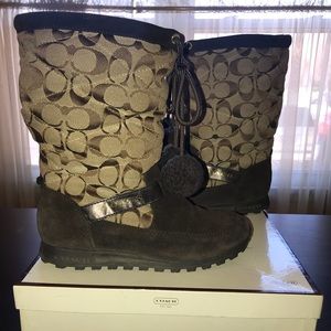 Coach Juniper Suede Boots